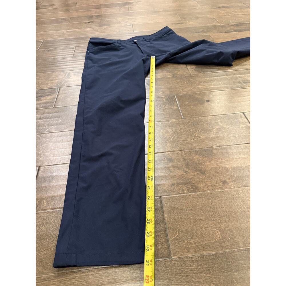 Lululemon ABC Classic-Fit Mens Navy Blue 5 Pocket Chino Pants Size 33 - Picture 7 of 9